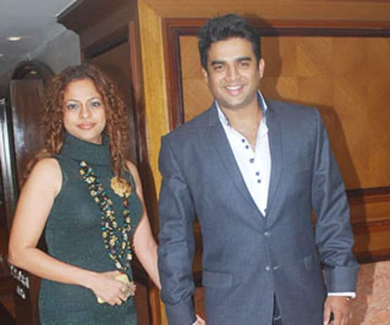 R Madhavan with wife | Photos: Yogen Shah
