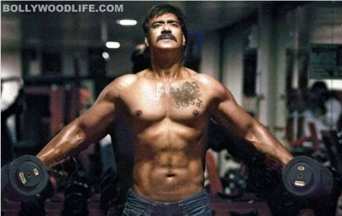 Ajay Devgn goes all gritty and bares that awesome six-pack for <i>Singham</i>. A different take from the usual sexy one. Now that we've had this glimpse, we really can't wait for more.