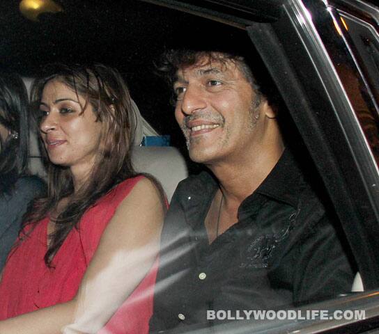 Chunky Pandey with wife Bhavna