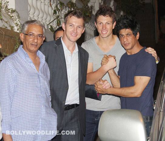 SRK with Brett Lee and James Pattinson