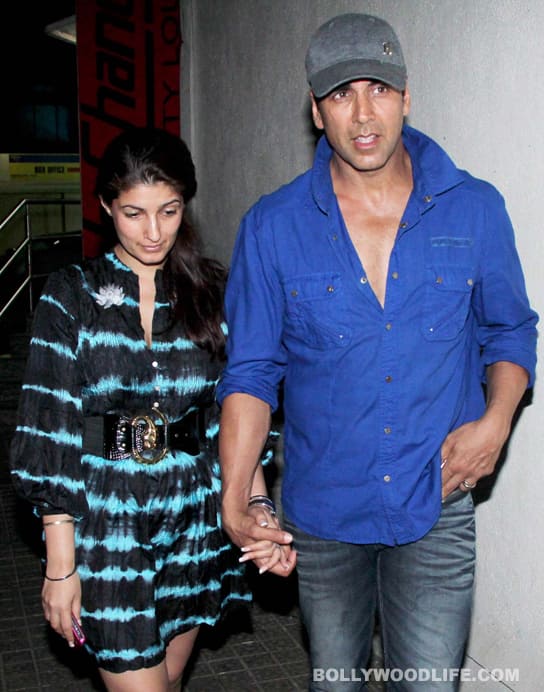 Akshay Kumar and Twinkle Khanna watch Kung Fu Panda 2 at a suburban theatre

