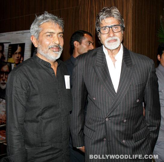 Prakash Jha & Amitabh Bachchan at <i>Aarakshan</i> first look event