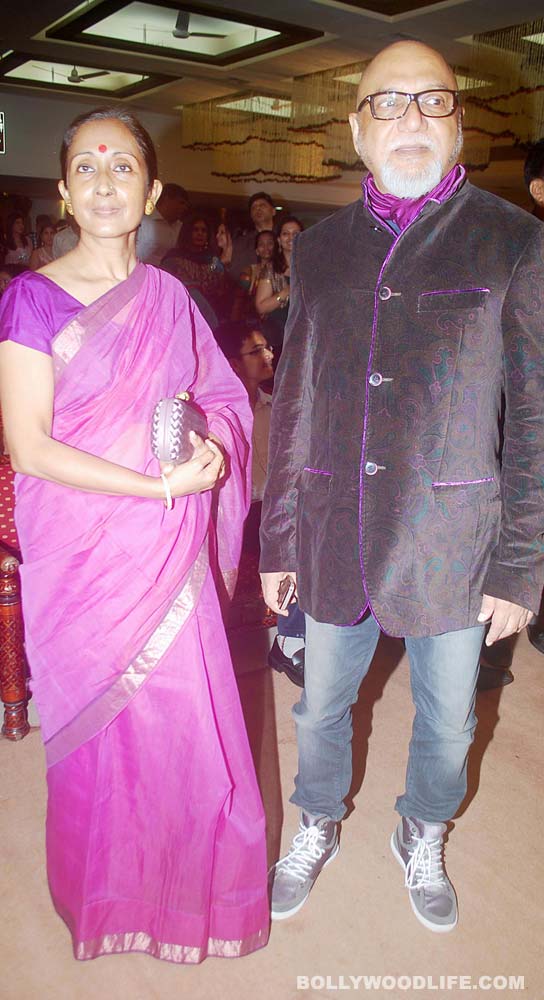 Pritish Nandy along with wife 