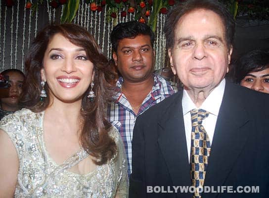 Madhuri Dixit and Dilip Kumar 