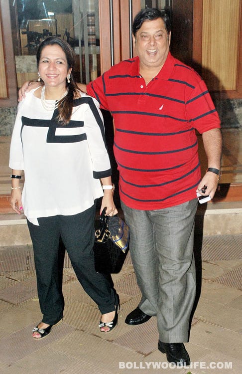 David Dhawan along with his wife...
