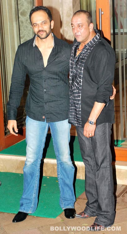 Rohit Shetty and Sanjay Dutt