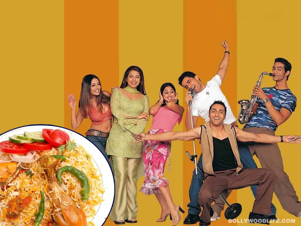 <b>Biryani – Jhankaar Beats</b><br> The Kebab Korners, Kareems and Nooranis of the world make it well, but nothing tastes as good as what Mum or wifey cooks. In <i>Jhankaar Beats</i>, Juhi Chalwa prepares biryani for her husband, played by Sanjay Suri. It is a pivotal scene in the film, as an important decision regarding future expenses is made at the dinner table. <br><b>WHERE TO EAT:</b><br> MUMBAI: Lucky, Kareem’s; DELHI: Deez Biryani; BANGALORE: Mani’s Dum Biryani, KOLKATA: Zaranj</b>