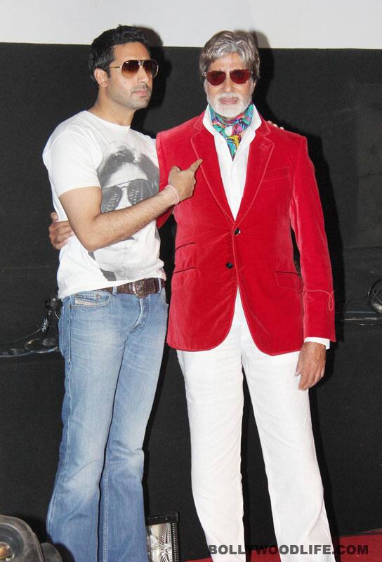 Amitabh promotes son Abhishek on KBC 5 Amitabh promotes son Abhishek on KBC 5