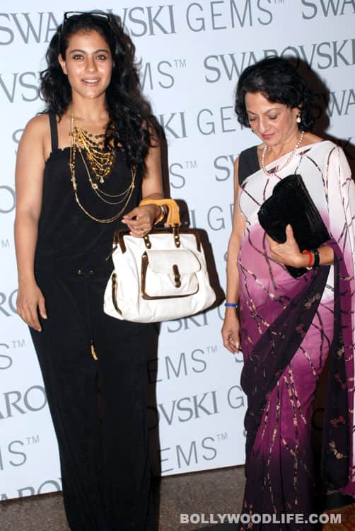 Kajol, Celina and Shriya dazzle at Swarovski Gems show Kajol with mom Tanuja
