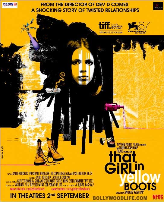 THAT GIRL IN YELLOW BOOTS: poster