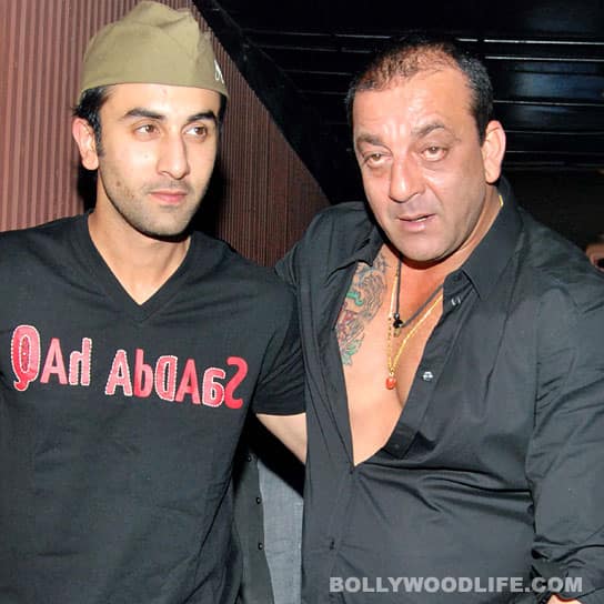 Ranbir Kapoor and Sanjay Dutt 