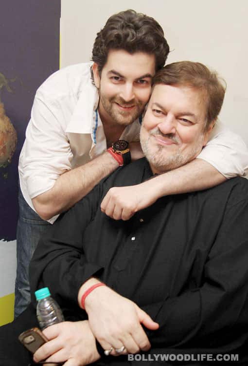Neil with dad Nitin Mukesh 