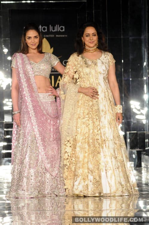 Hema and Esha in a Neeta Lulla creation 