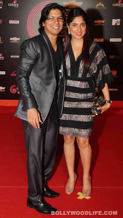 Shaan along with wife 