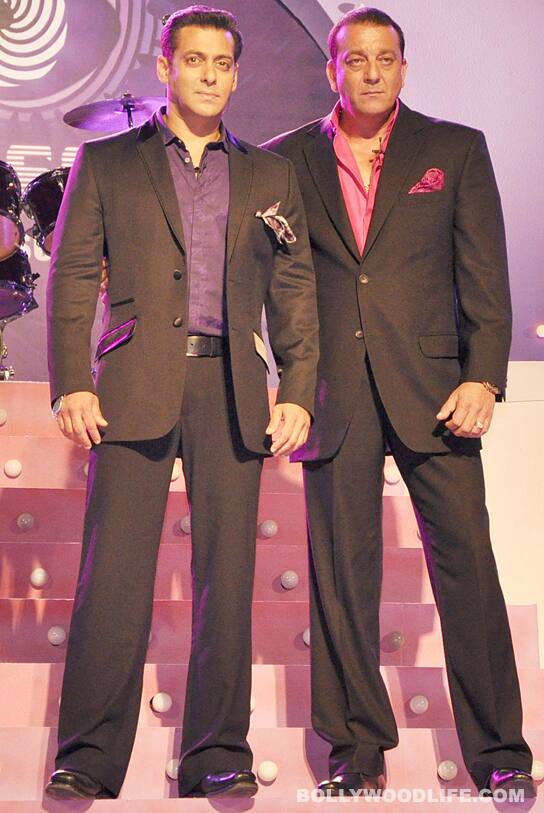 Salman Khan and Sanjay Dutt arrive at the launch
