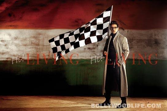 Zayed Khan shoots F1 style