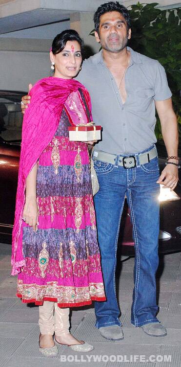 Sunil and Mana Shetty 