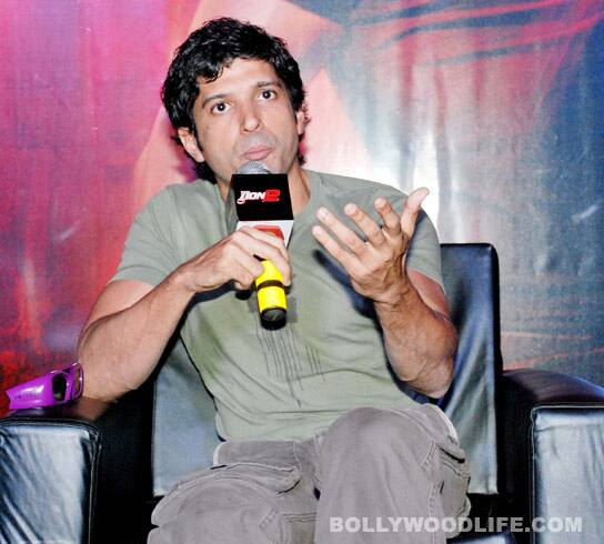 Farhan Akhtar and Ritesh Sidhwani at the 3D trailer launch of 'Don 2' Farhan