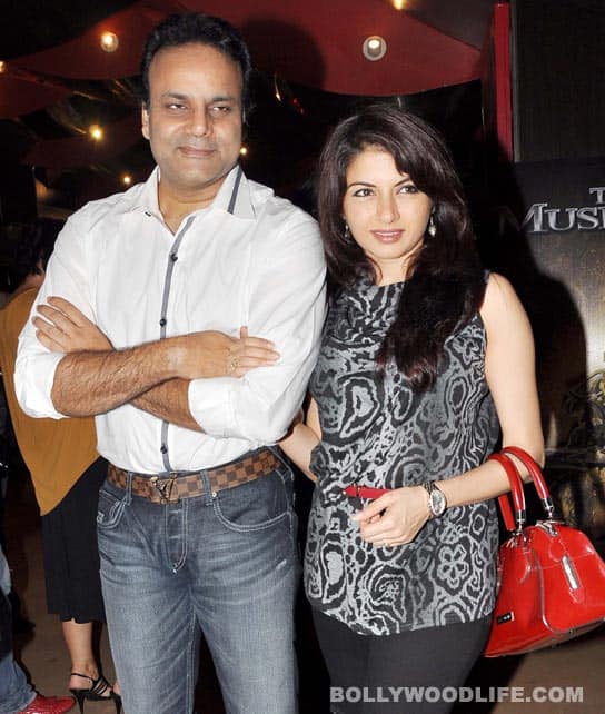 Bhagyashree along with husband Himalaya 