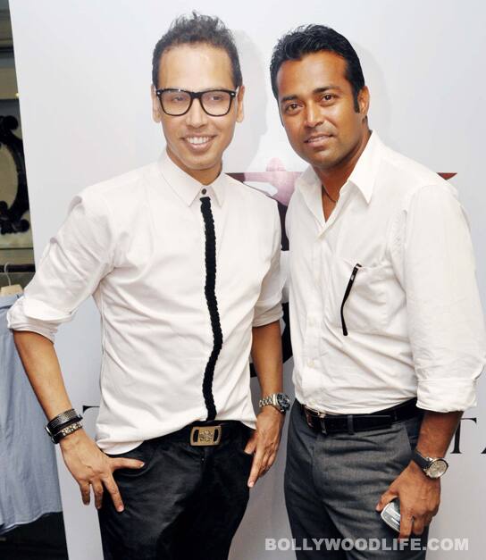 Troy Costa with Leander Paes