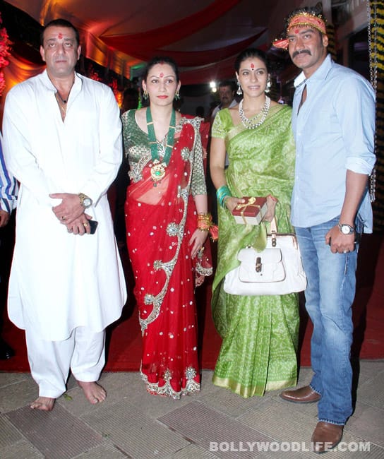 Sanjay, Manyata, Kajol and Ajay 