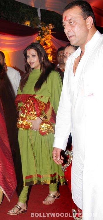 Aishwarya Rai and Sanjay Dutt 