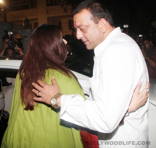 Ash and Sanjay Dutt 