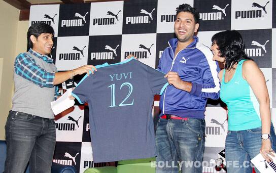 Yuvraj Singh and Mandira Bedi 