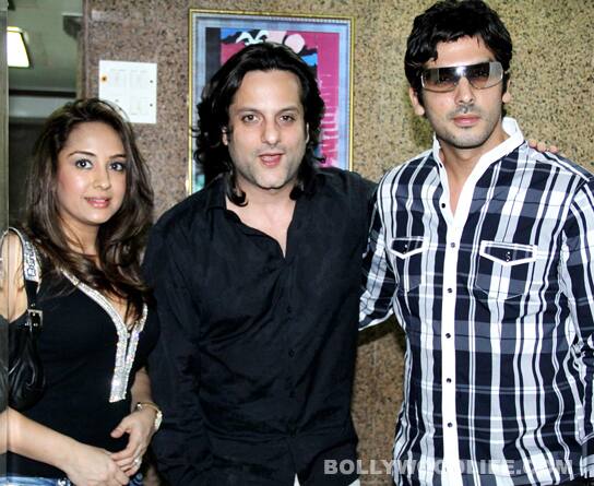 Fardeen along with wife Natasha and cousin Zayed 