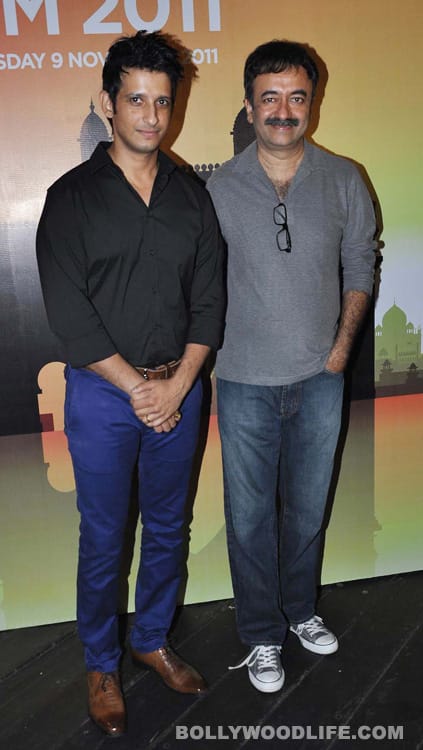 Sharman Joshi and Rajkumar Hirani 
