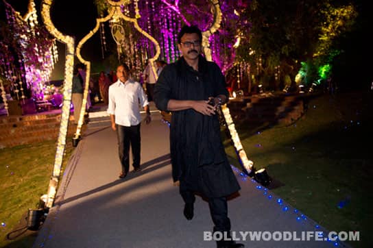 Venkatesh at Ram Charan Teja and Upasana Kamineni's engagement.