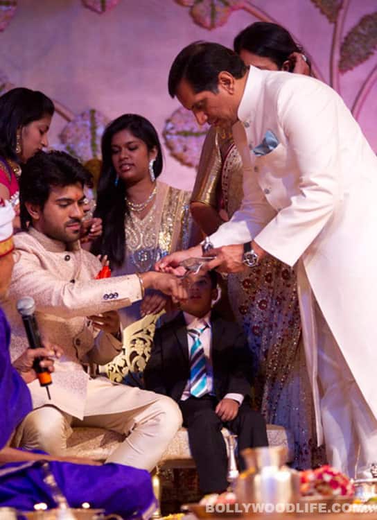 Guests at Ram Charan and Upasana's engagement.
