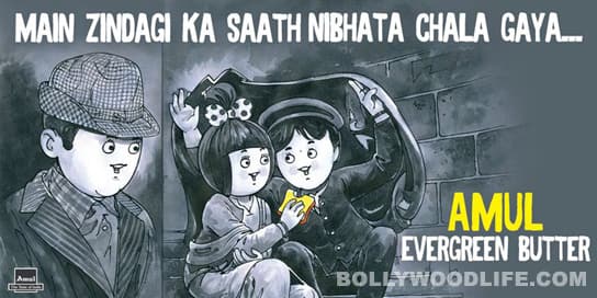 Latest Amul hoarding pays homage to Dev Anand