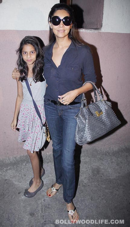 Gauri Khan along with daughter Suhana at the private screening of a