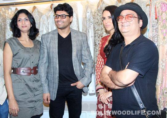 Designer Riyaz Ganji, Neha Dhupia, Vinay Pathak