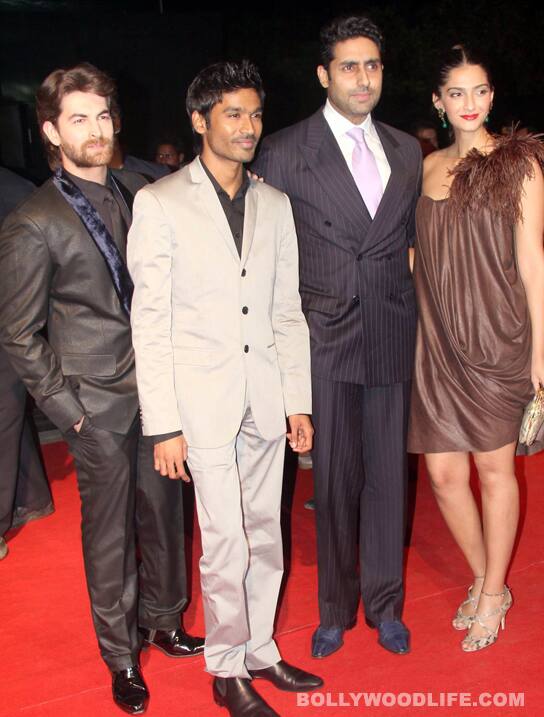 Neil Nitin Mukesh, Dhanush, Abhishek Bachchan and Sonam Kapoor 