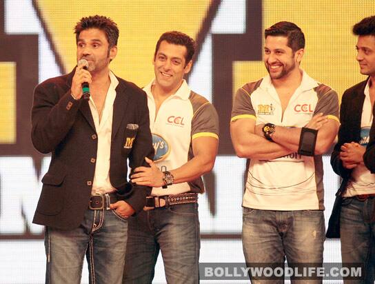 Sunil, Salman and Riteish and Aftab 