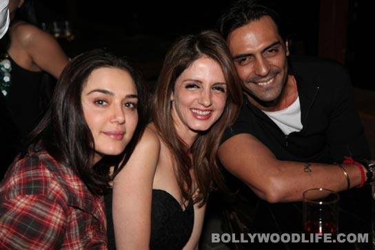 Priety Zinta, Sussanne Roshan and Arjun Rampal