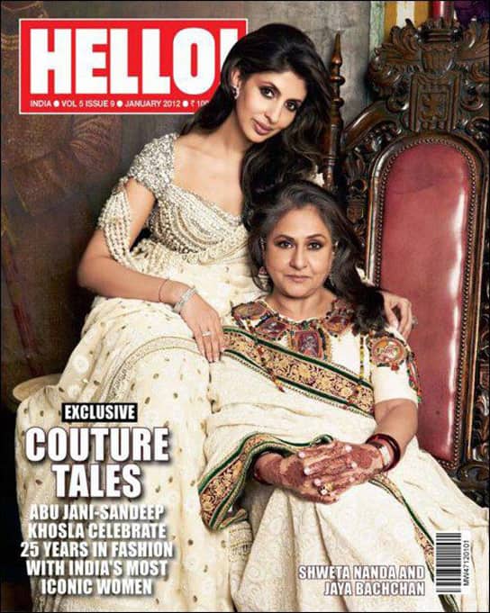 Jaya Bachchan, Amrita Singh, Dimple Kapadia pose with daughters for Hello! magazine