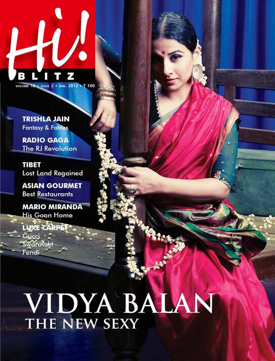 Vidya Balan on the cover of Hi! BLITZ