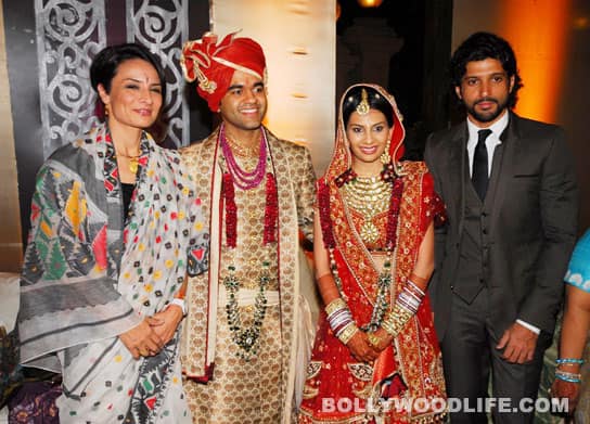 Adhuna and Farhan Akhtar with Prerna Ghanshyam Sarda and Abhinav Jhunjhunwala