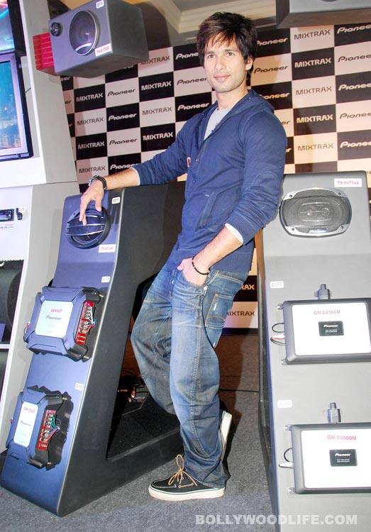 Shahid Kapoor at the Pioneer product launch event