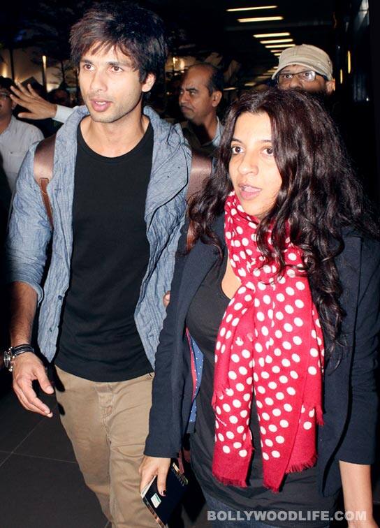 Shahid Kapoor and Zoya Akhtar 