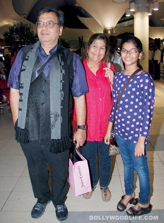 Subhash Ghai with family 