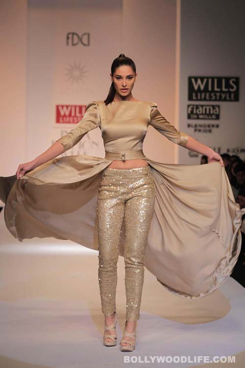 'Rockstar' babe Nargis Fakhri walks for Sakshee Pradhan