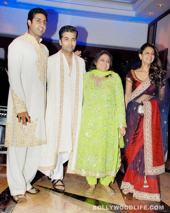 Asin, Dia, Shahid, Sanjay Dutt at Riteish-Genelia's sangeet ceremony Abhishek Bachchan, Karan Johar, Gauri Khan