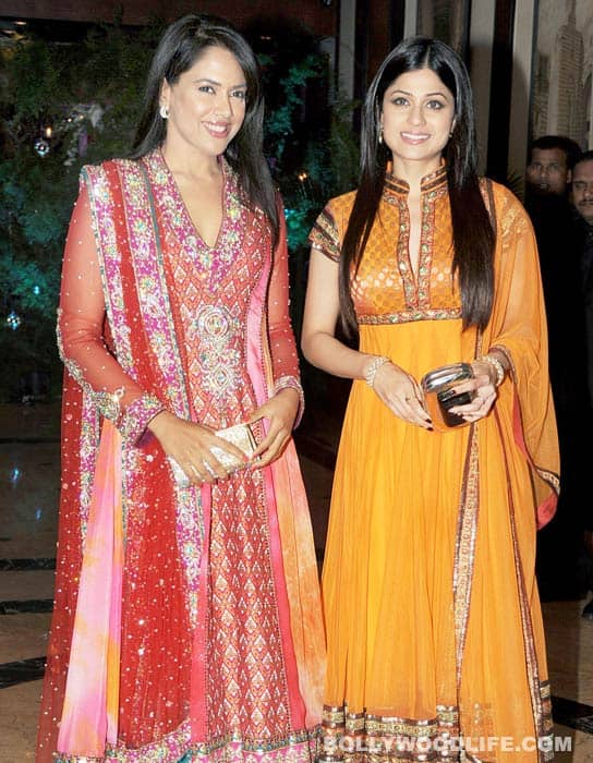 Asin, Dia, Shahid, Sanjay Dutt at Riteish-Genelia's sangeet ceremony Sameera Reddy and Shamita Shetty