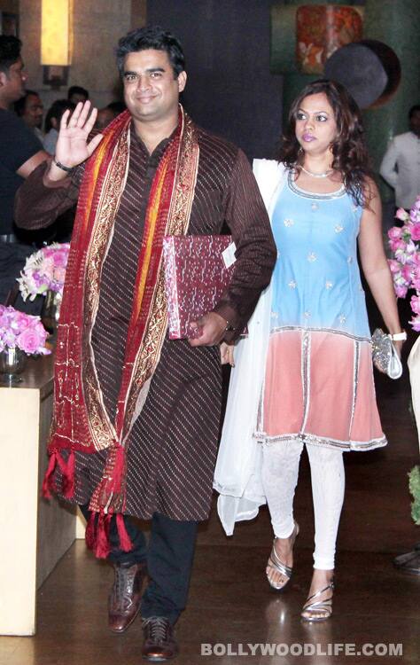 R Madhavan along with his wife 