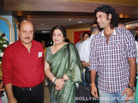 Anupam, Kirron and Sikandar Kher 