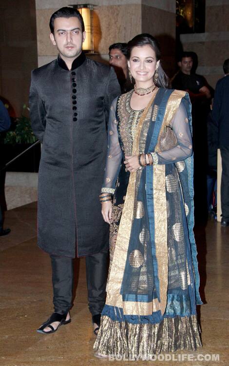 Dia Mirza along with beau Sahil Sangha 